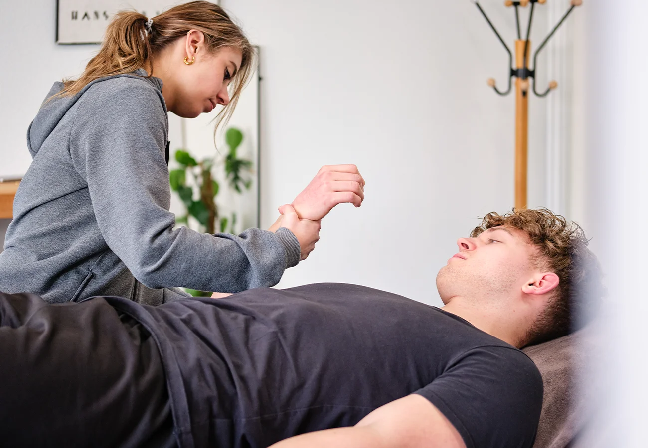 Fysiotherapie bij een slijmbeursontsteking